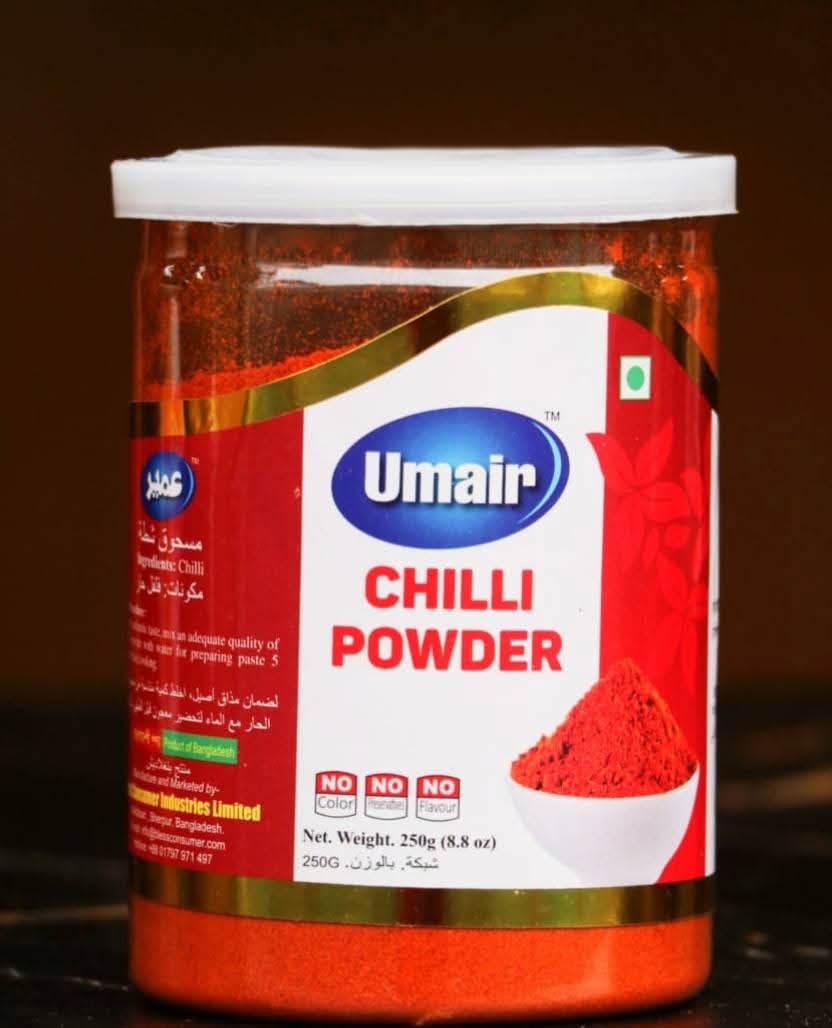 Red Chilli Powder Packaged Jar